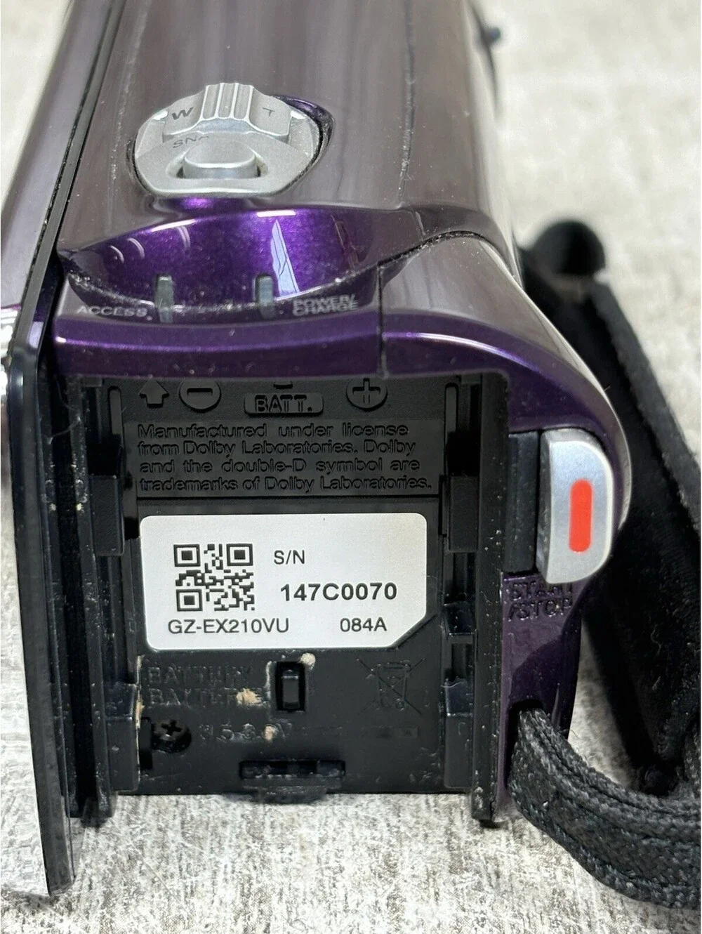JVC GZ-EX210 2 GB Camcorder - Black - For Parts - Read Description